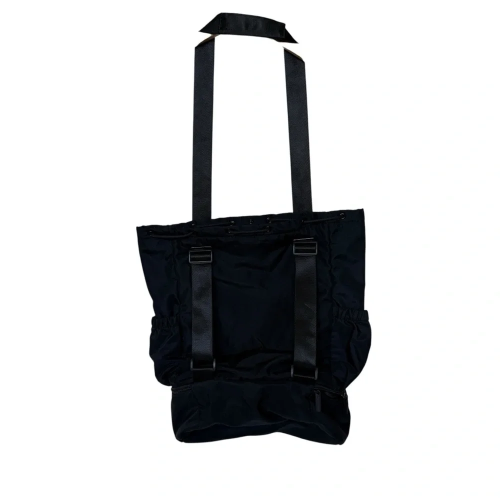 Beyond Yoga Convertible Gym Bag Backpack Tote Black Unisex Multiple Pockets